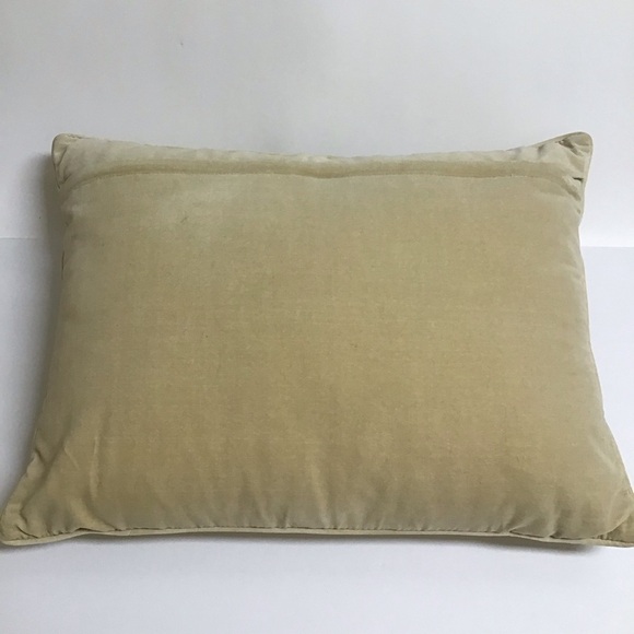 Needlepoint Throw Pillow Two Fish Bahamas Mark Catesby 16x20 Wool Velvet Zip Sea - Picture 9 of 16